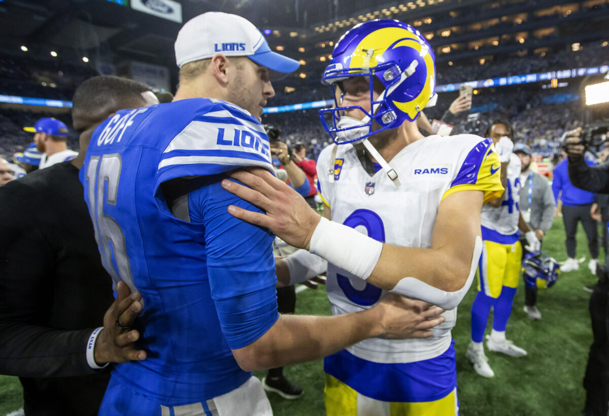 Rams’ future at QB could lay with Jared Goff once Matthew Stafford retires