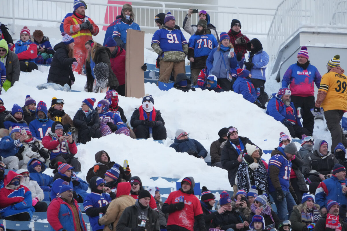 Bills fans slide down the aisle at Highmark Stadium (video)