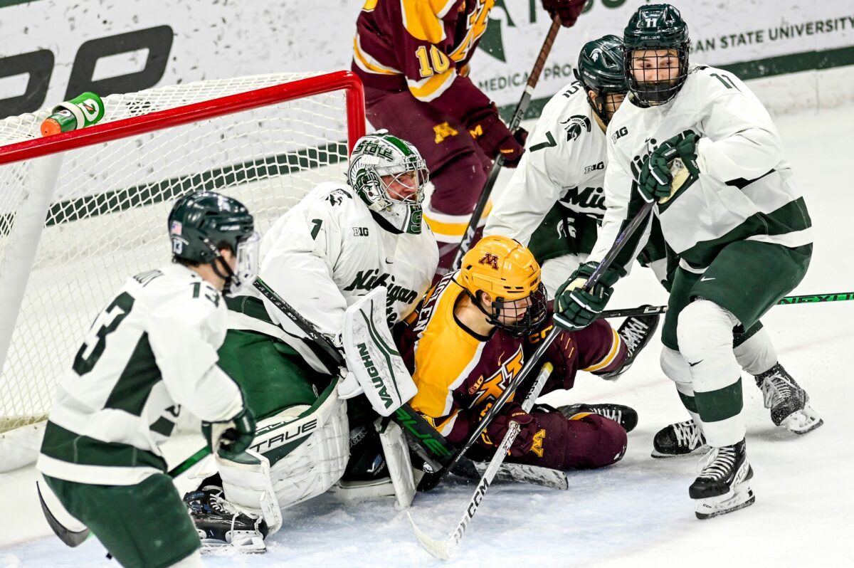Gallery: Michigan State hockey wins thriller over Minnesota