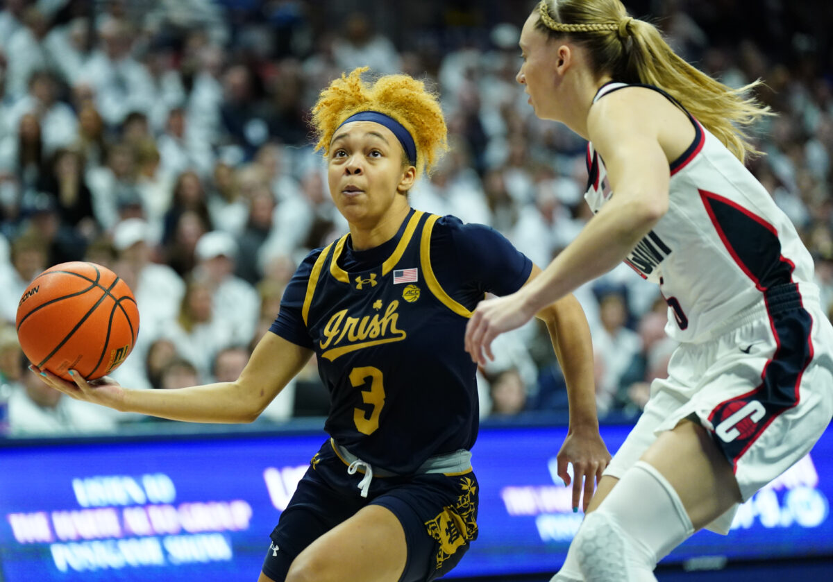 Hannah Hidalgo’s historic performance is the latest iconic chapter in Notre Dame vs. UConn rivalry
