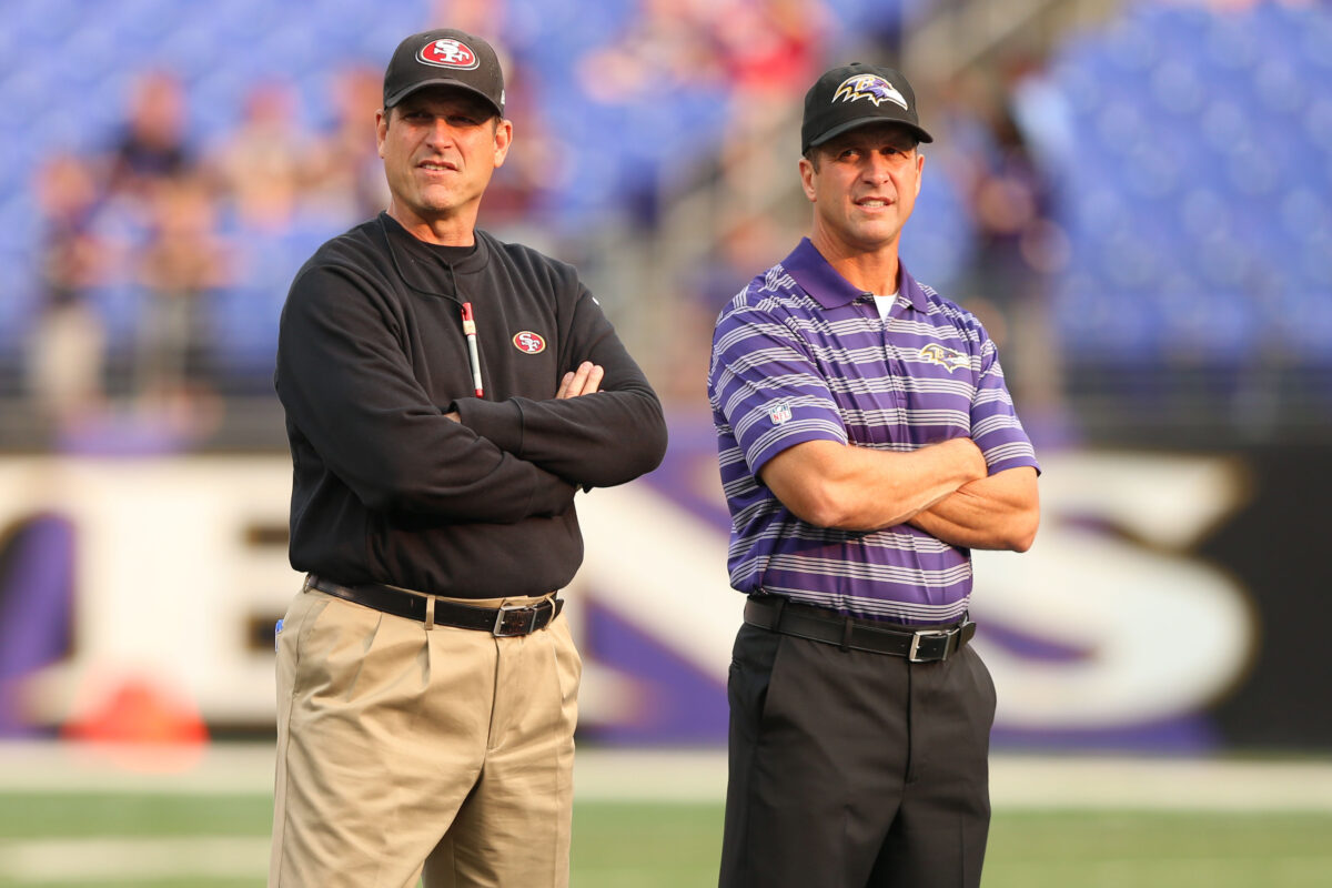 CFP, Super Bowl championship on menu for Harbaugh brothers