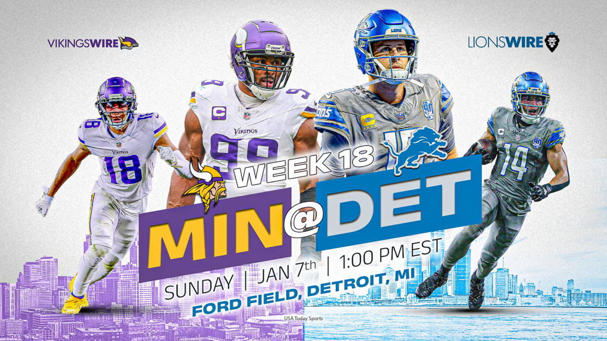 Lions vs. Vikings: How to watch, listen or stream the Week 18 matchup