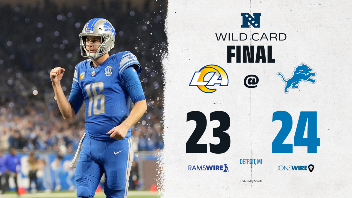 Rams’ red-zone woes give Lions 24-23 Wild Card win