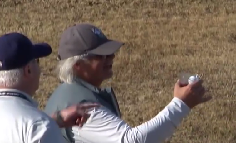 PGA golfer Adam Schenk somehow shot a ball into someone’s drink during The American Express