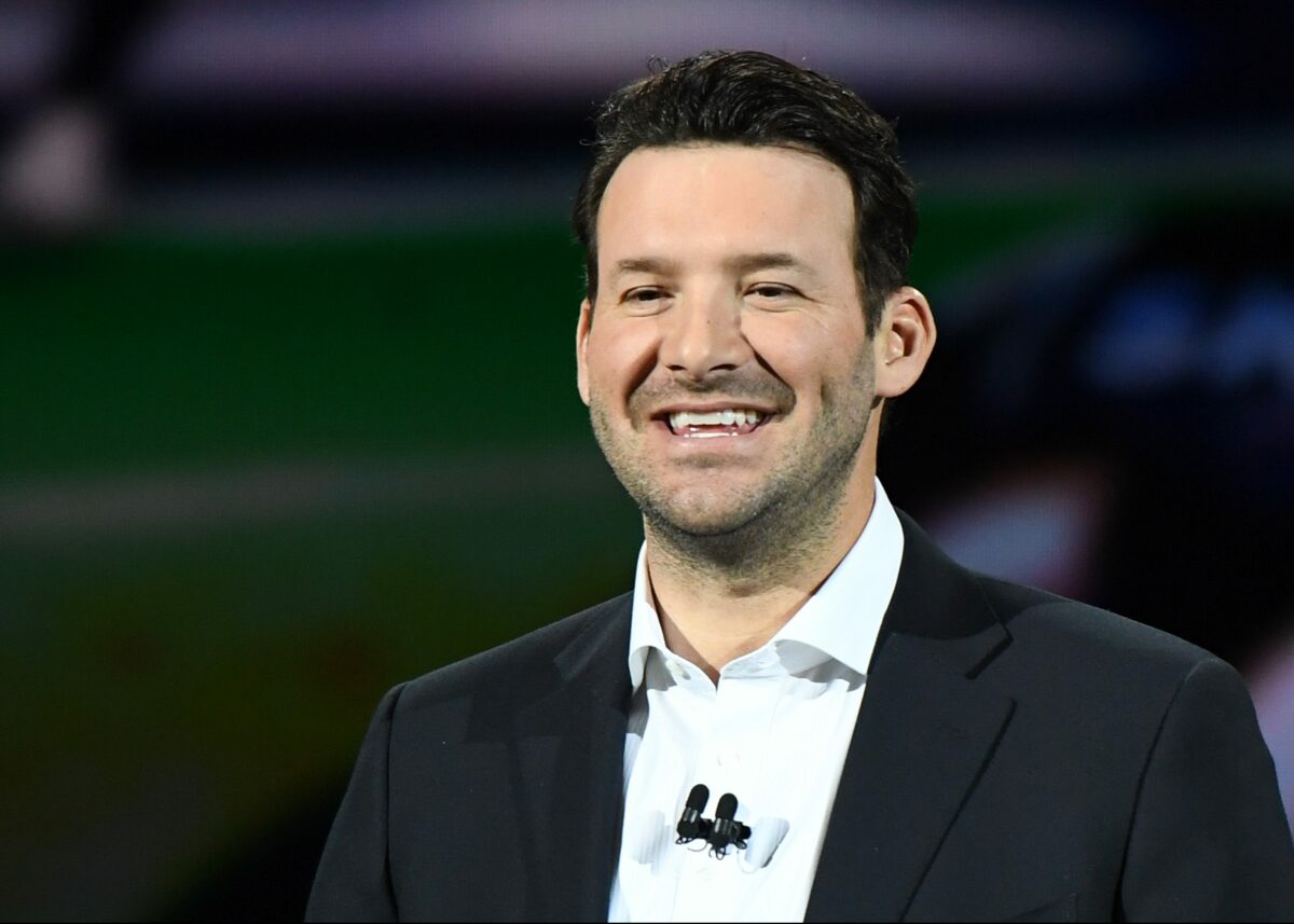 Tony Romo continues to weirdly joke about Taylor Swift being married to Travis Kelce