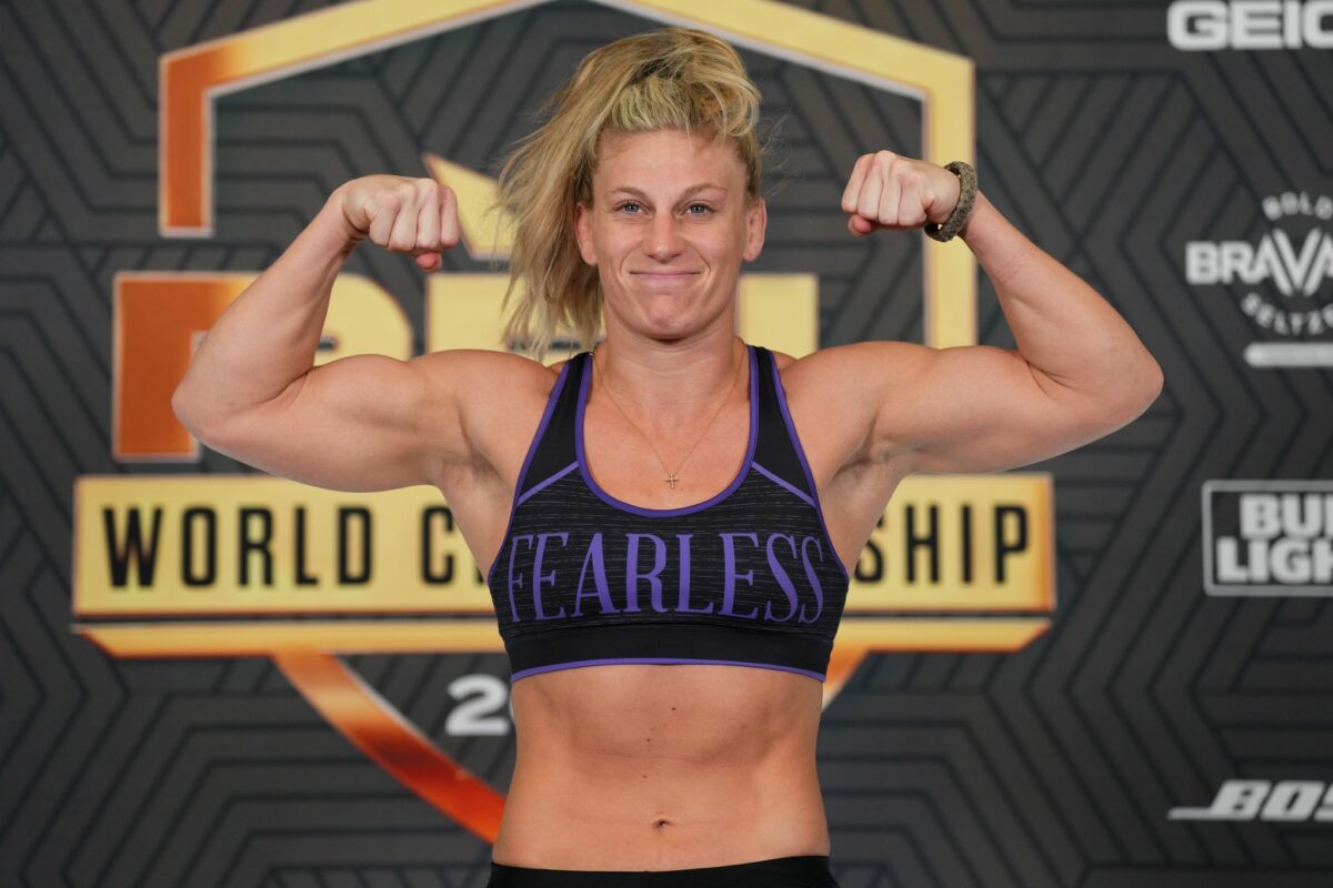 Megan Anderson wonders if Kayla Harrison’s cut to bantamweight will affect strength vs. ‘specimen’ Holly Holm