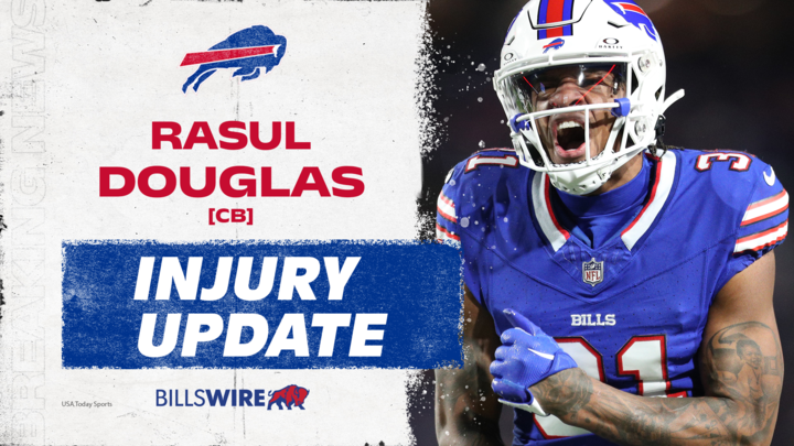 Bills at Dolphins: Rasul Douglas leaves game due to injury