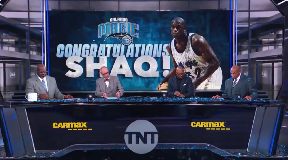 Shaquille O’Neal had the sweetest reaction to hearing his Magic jersey would be retired