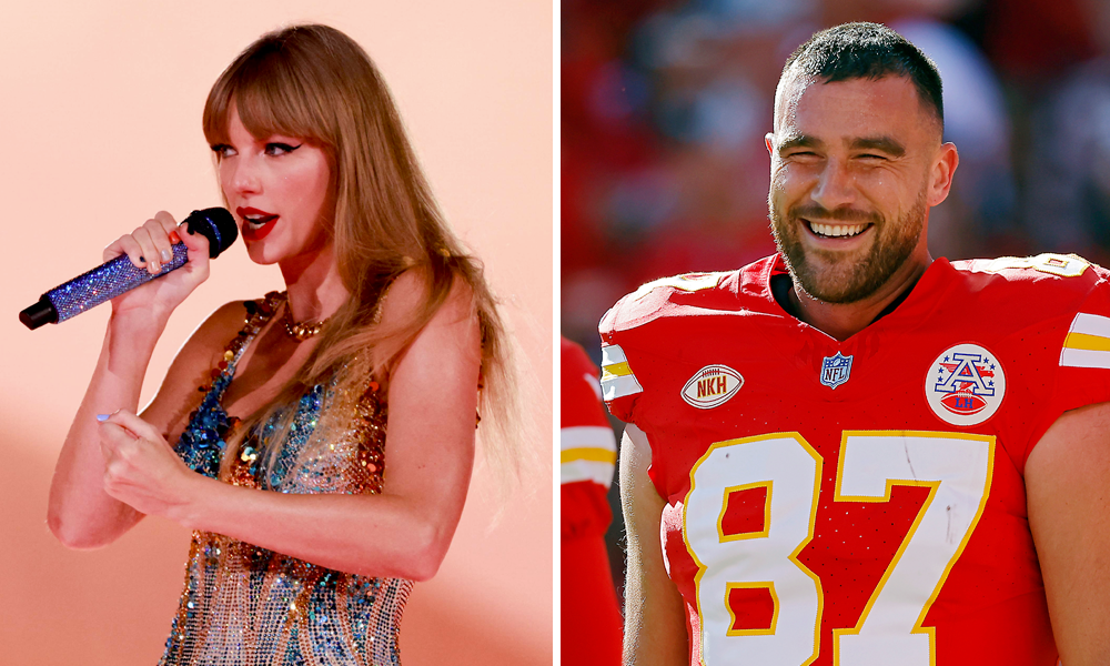 Video appears to show Travis Kelce, Taylor Swift kissing on New Year’s as 2024 arrives
