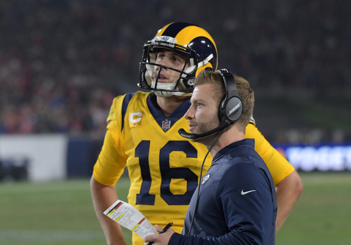 Sean McVay admits he could have handled the Jared Goff departure better