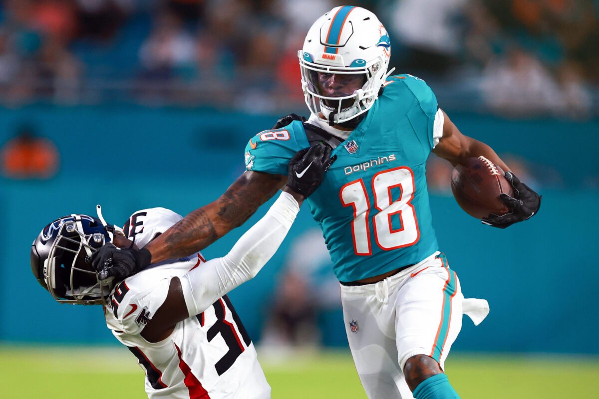 Dolphins WR Erik Ezukanma cleared to play after neck injury