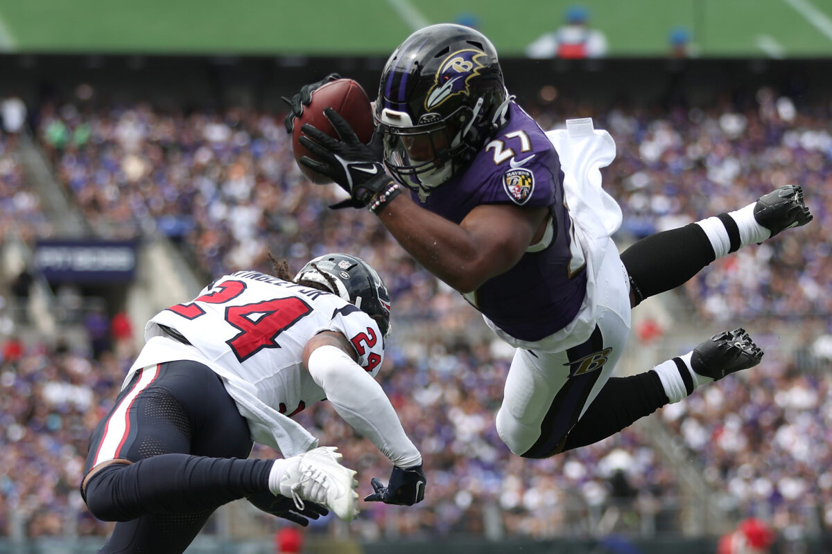 WATCH: Ravens’ RB J.K. Dobbins is sprinting, looking explosive ahead of NFL free agency