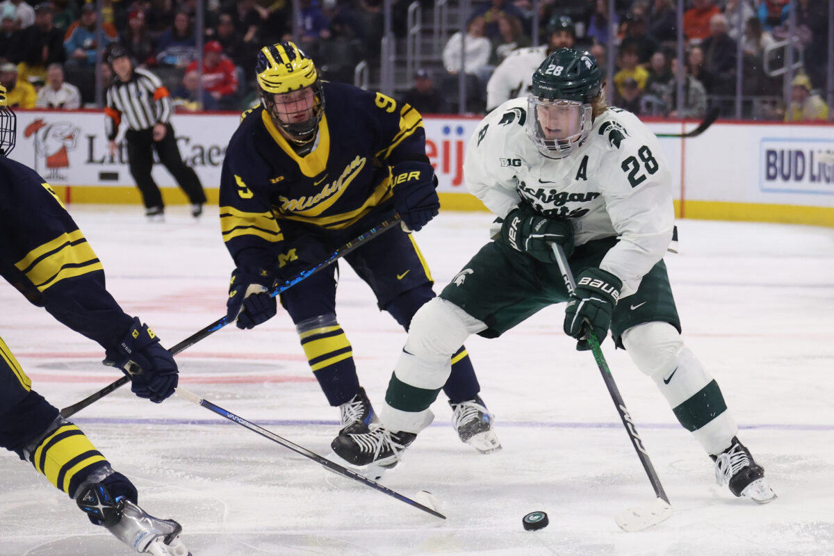 WATCH: Highlights from Michigan State hockey’s win over Michigan in the Duel in the D