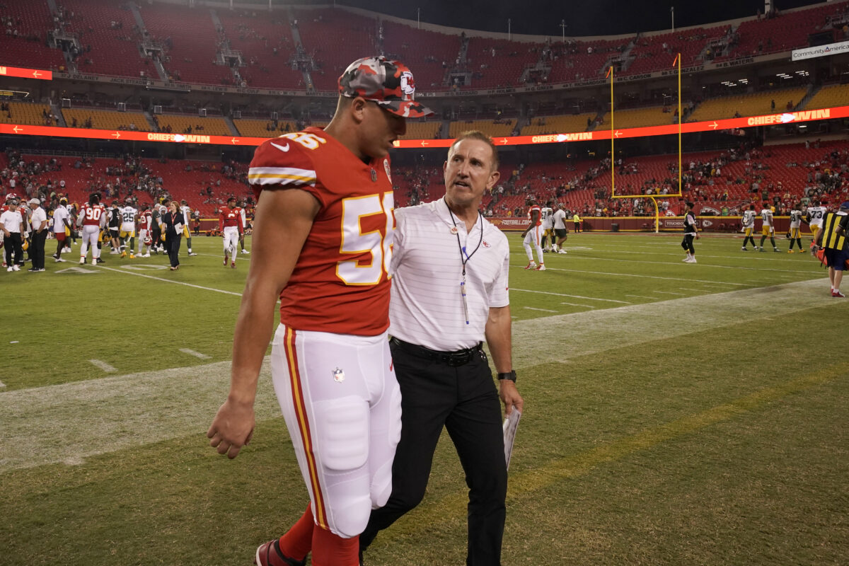 Chiefs DE George Karlaftis calls Steve Spagnuolo a father figure for the defense