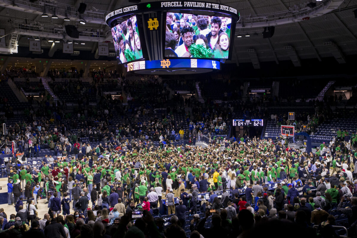 Notre Dame on list of fan bases that don’t care for college basketball