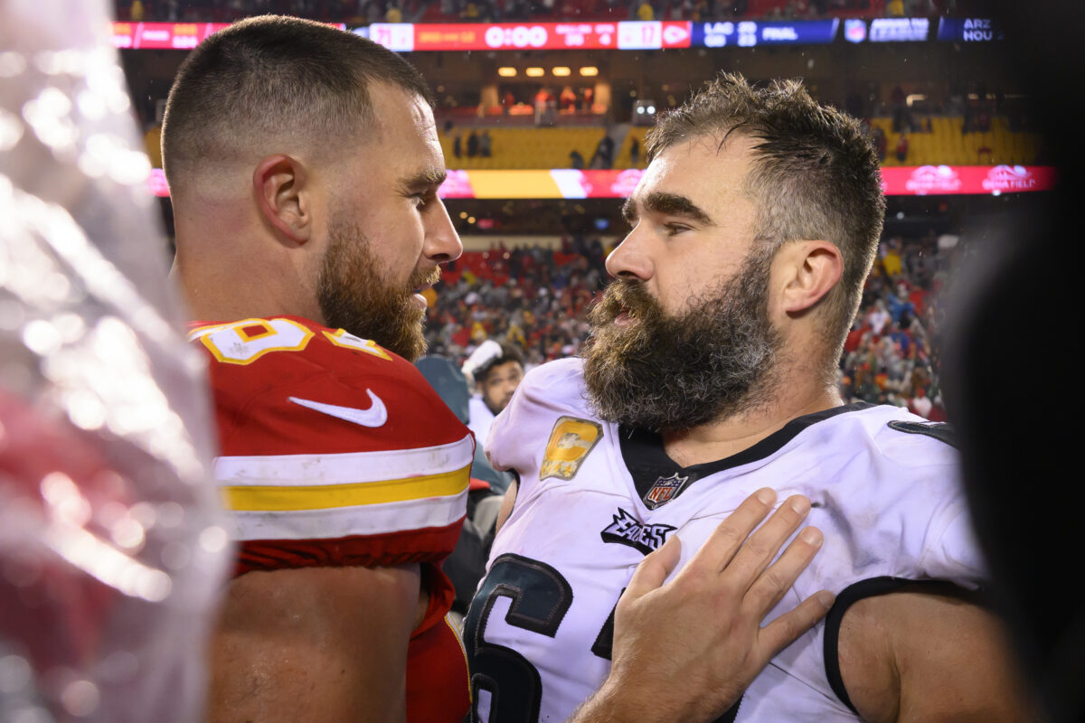 Travis Kelce hilariously defended Swifties from Jason Kelce on the latest New Heights podcast