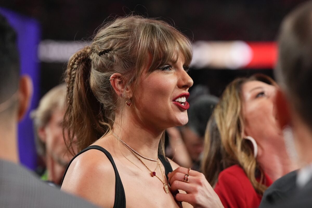 Travis Kelce and Jason Kelce praised Taylor Swift for dealing with all the attention during the Super Bowl