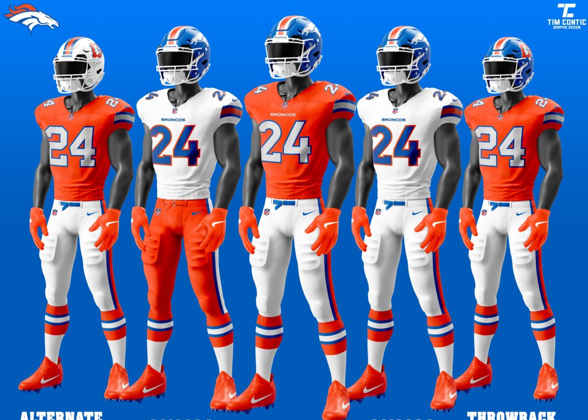 This fan-made Broncos uniform looks beautiful