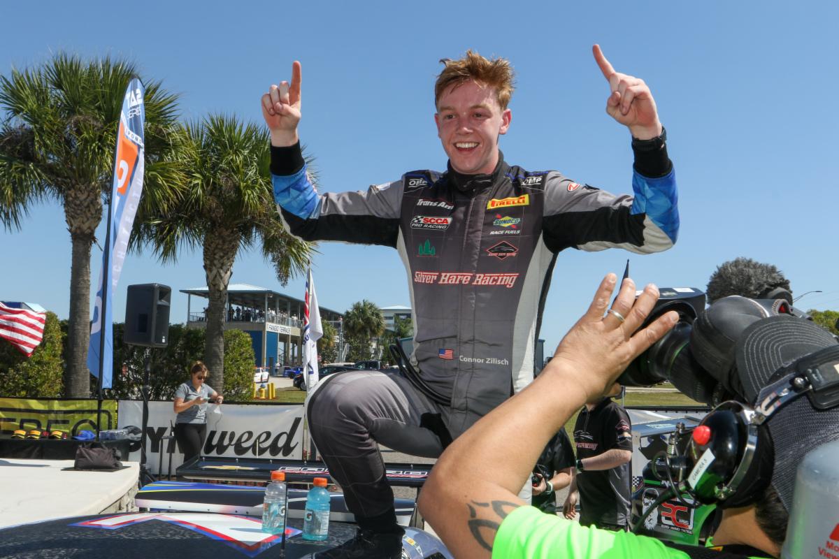 Zilisch leads flag to flag in TA2 opener at Sebring