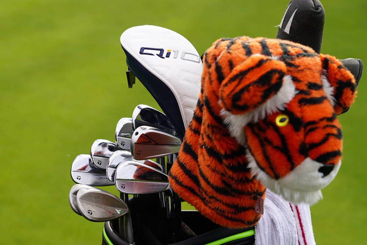 Tiger Woods golf equipment at 2024 Genesis Invitational at Riviera Country Club