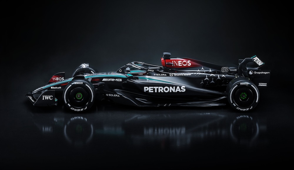 New-look Mercedes W15 unveiled at Silverstone