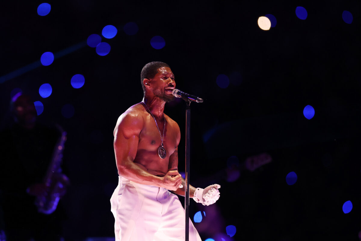 A very sweaty Usher became an instant meme after his incredible Super Bowl halftime show
