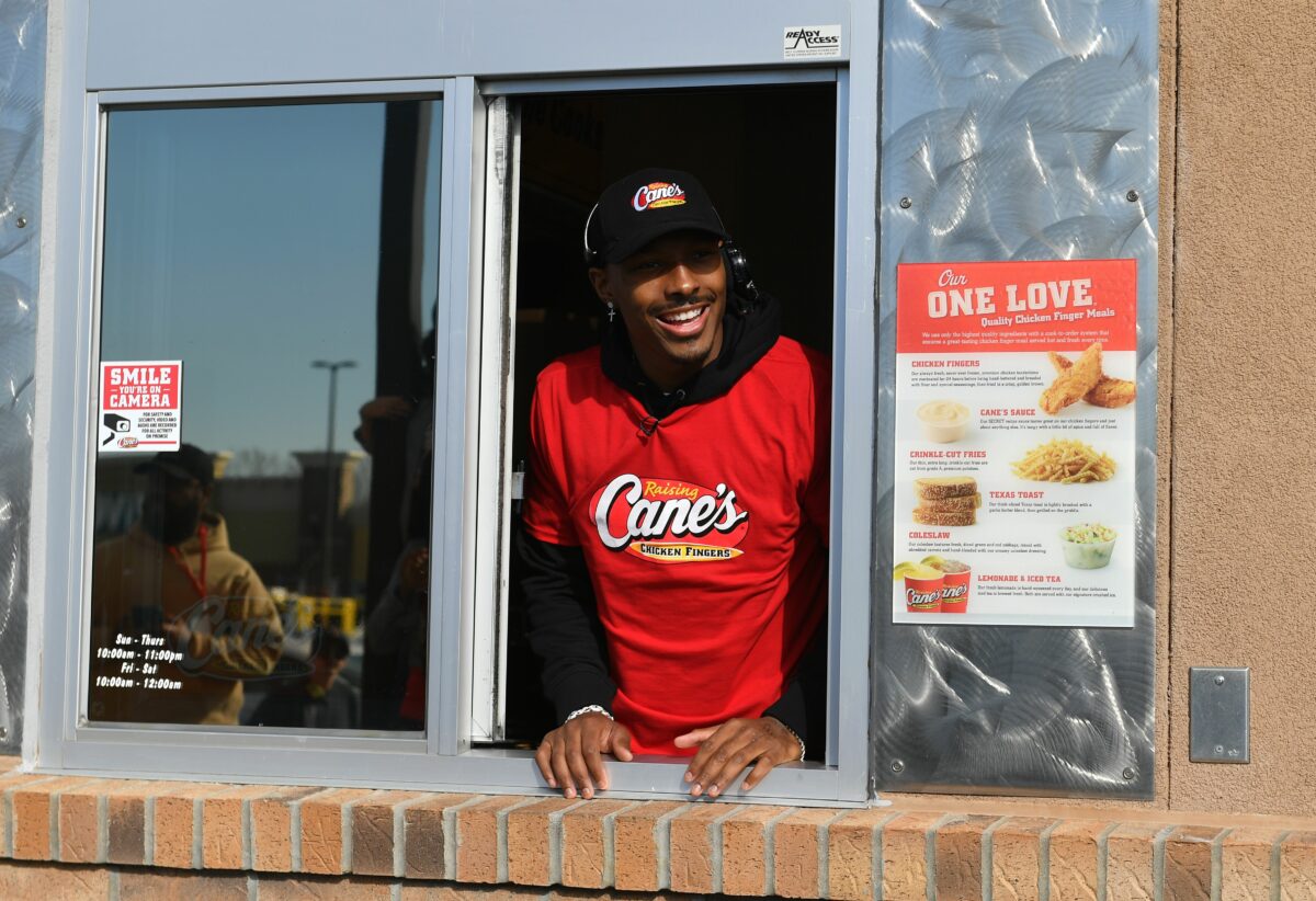 Super Bowl LVIII hero Mecole Hardman talks about the Chiefs’ success while working with Raising Cane’s