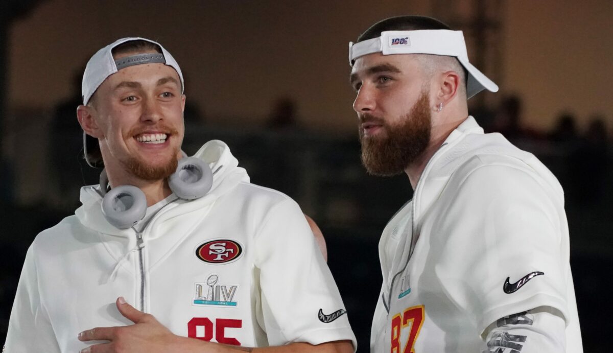 Travis Kelce classily called George Kittle the best TE in the league, not himself