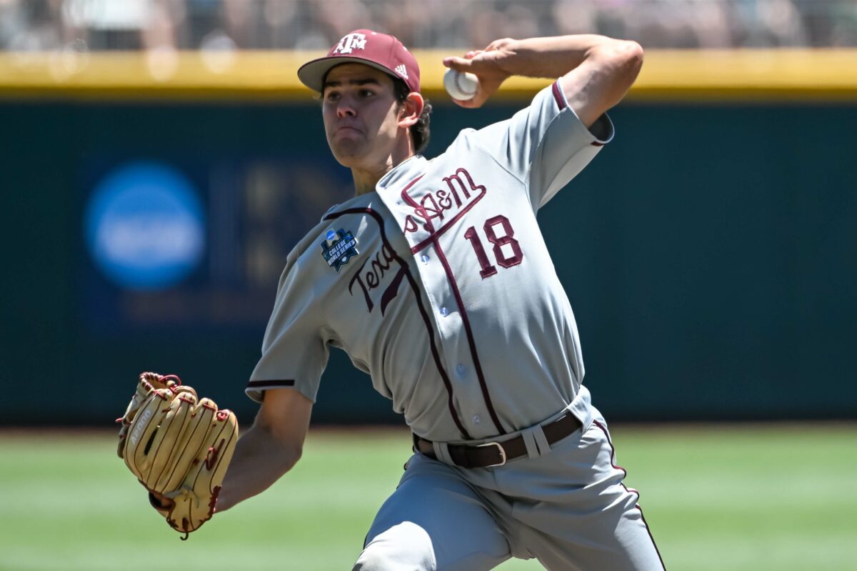 Texas A&M Baseball has announced its starting pitchers for the Globe Life Field Series