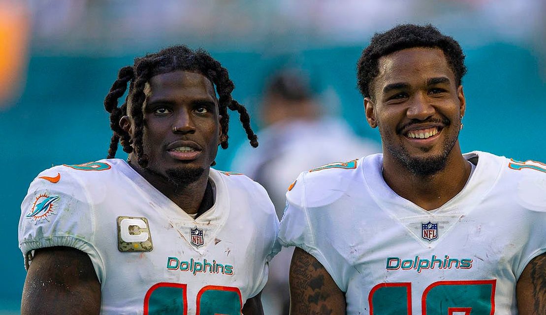 Tyreek Hill dismissed Jaylen Waddle trade talk with a bold claim about his Dolphins teammate’s talents