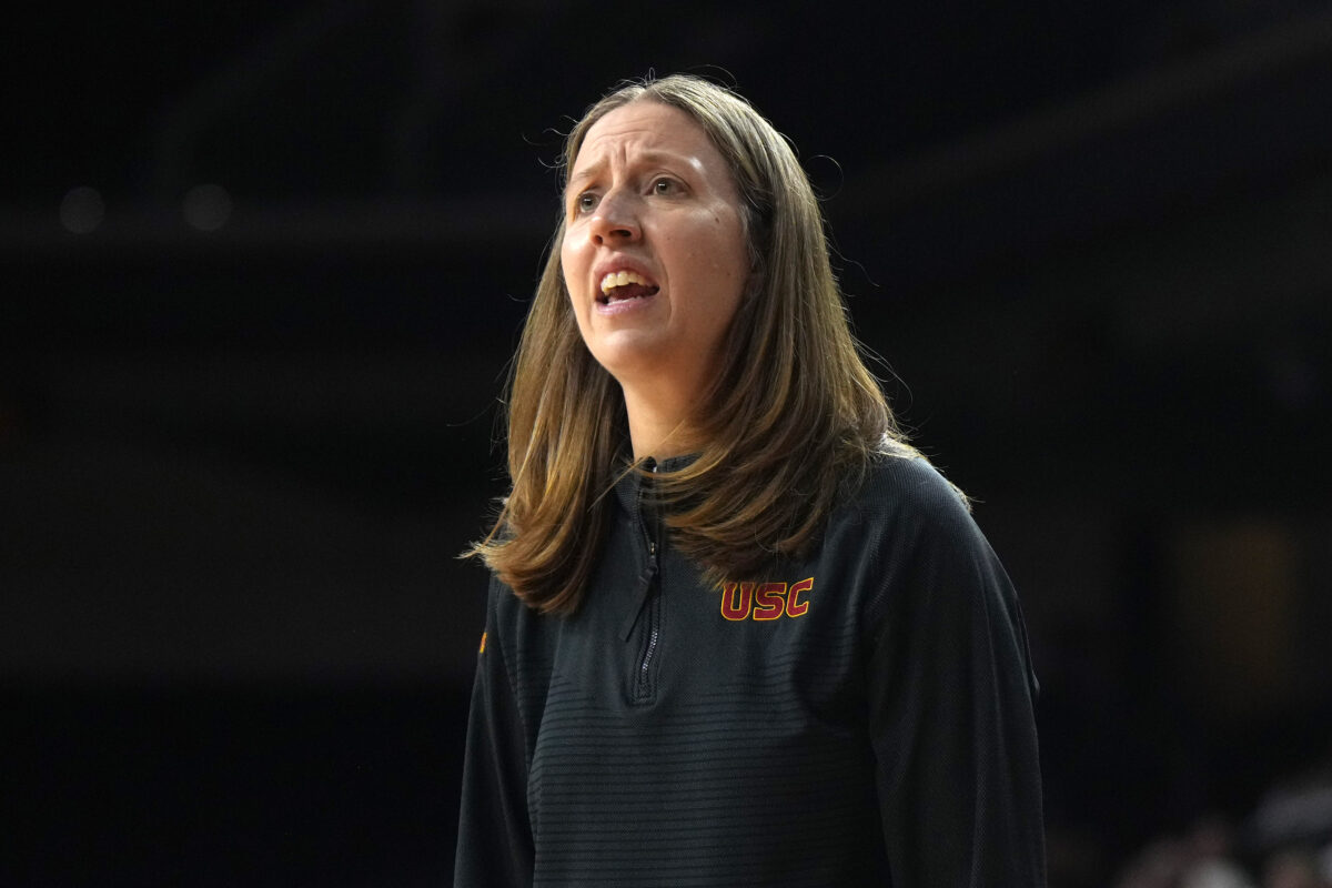 USC women’s basketball coach Lindsay Gottlieb is fired up after loss to Washington