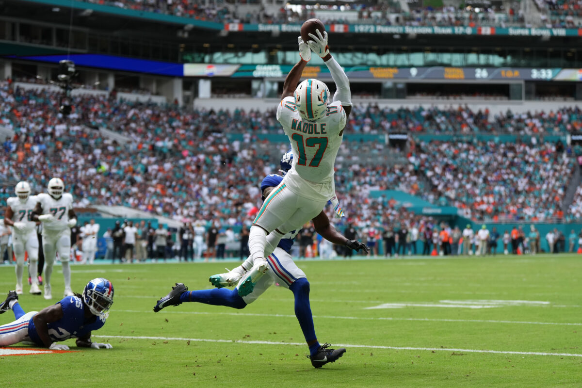 WATCH: Dolphins WR Jaylen Waddle’s top plays from 2023