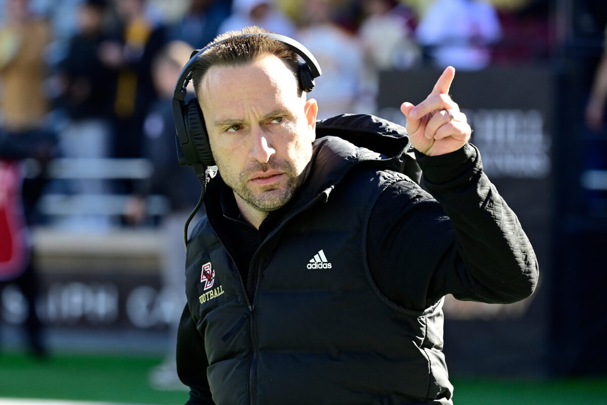 Boston College head coach Jeff Hafley is leaving for the NFL
