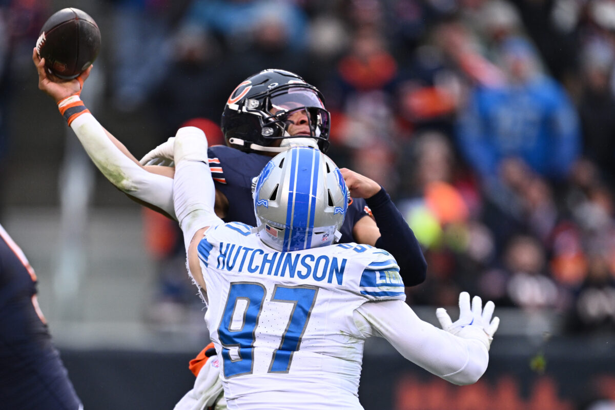 Lions defense finished with the 2nd-best QB pressure rate in the league