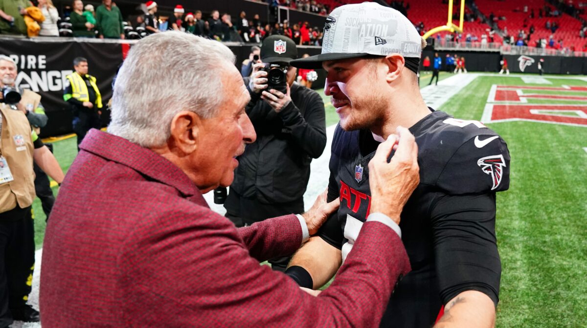 Arthur Blank says Falcons ‘have to figure out’ future at QB position