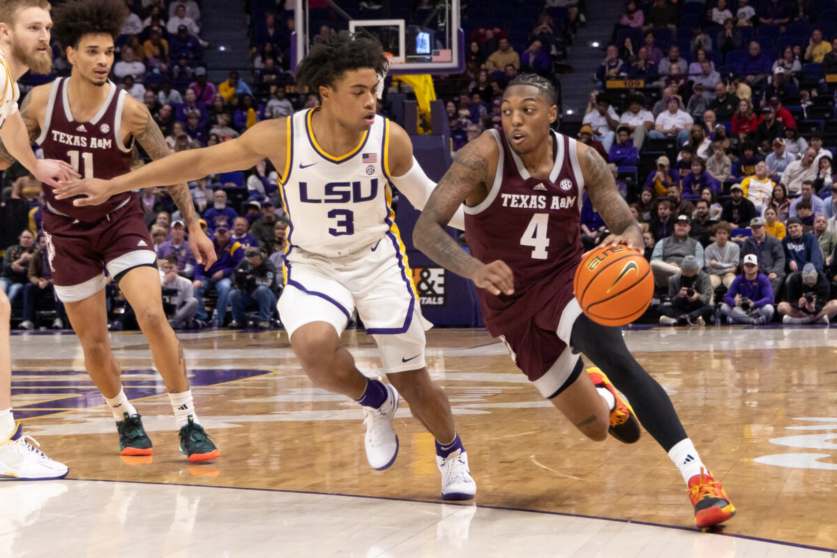 Texas A&M junior PG Wade Taylor IV named top 10 candidate for 2024 Bob Cousy Award