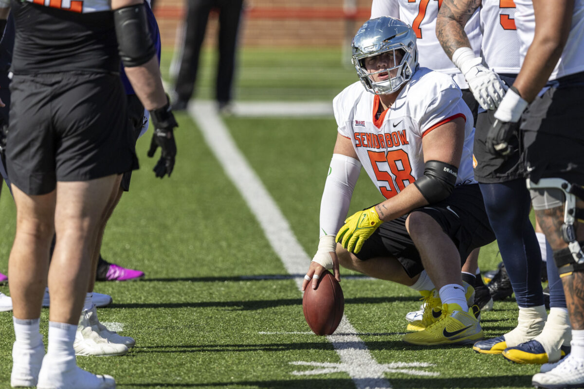 Jackson Powers-Johnson highlighted as one of top performers at Senior Bowl