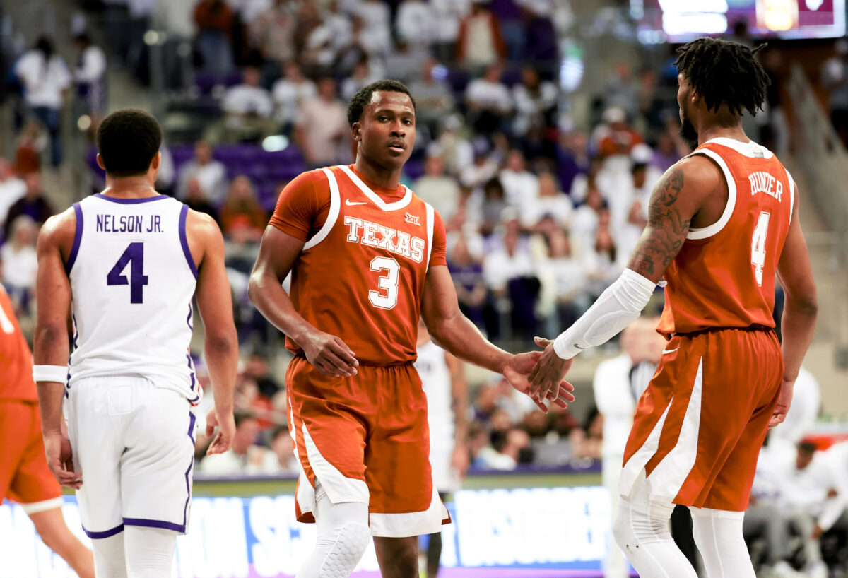 Texas secures third Big 12 road victory in win over TCU, 77-66