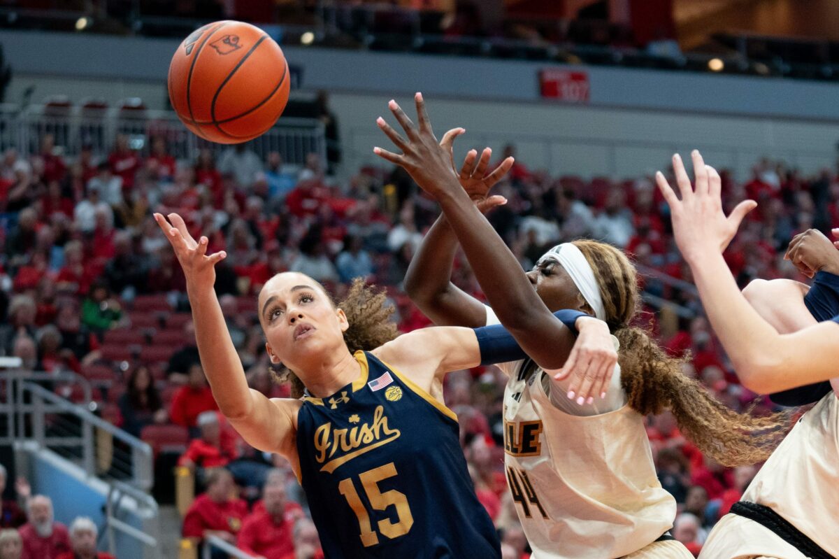 Notre Dame never leads in loss to Louisville