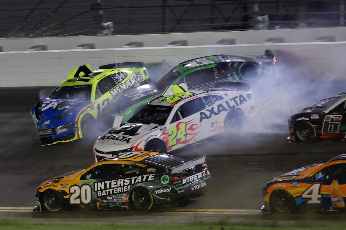 WATCH: Ryan Blaney takes massive hit during Duel No. 2 at Daytona