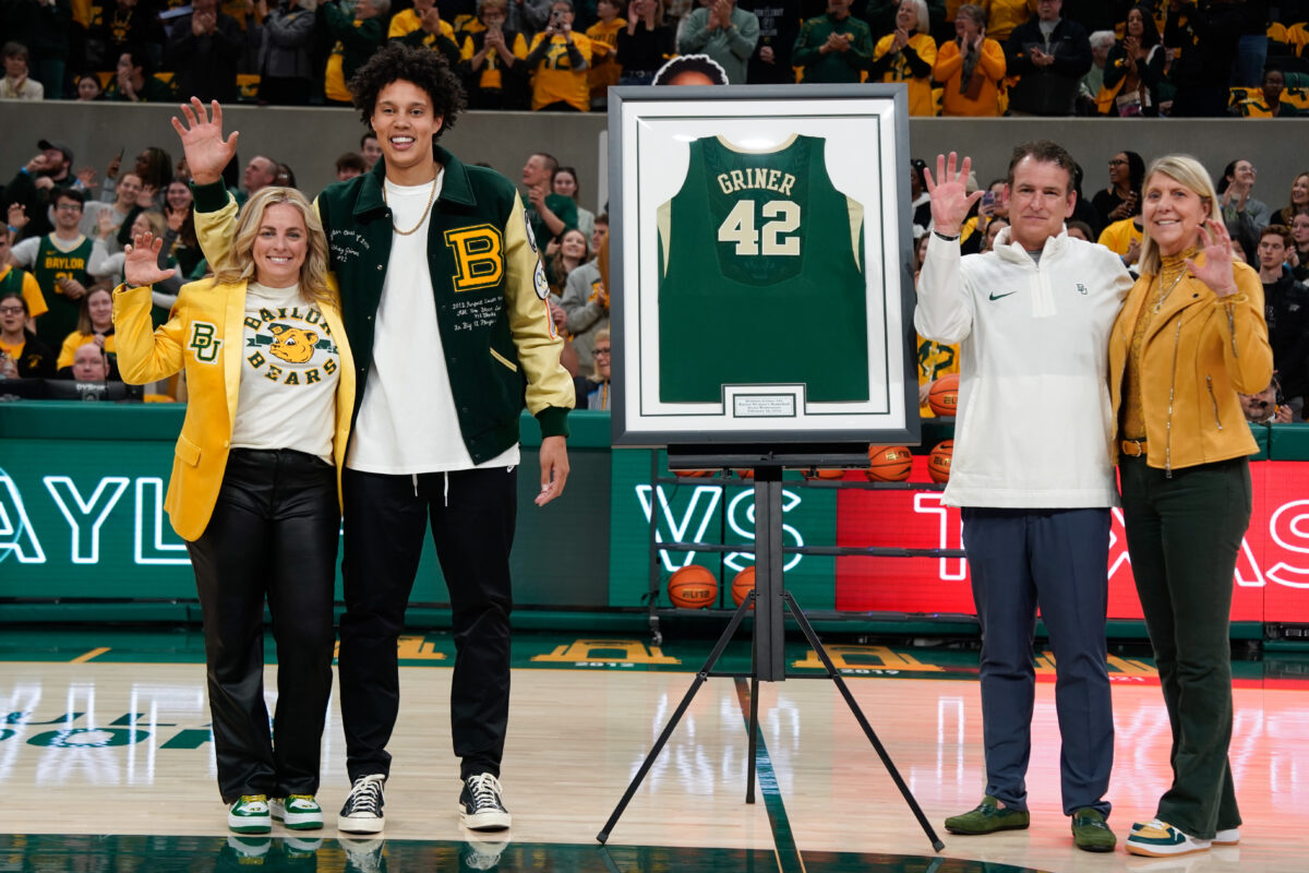 Best photos from Brittney Griner’s jersey retirement at Baylor