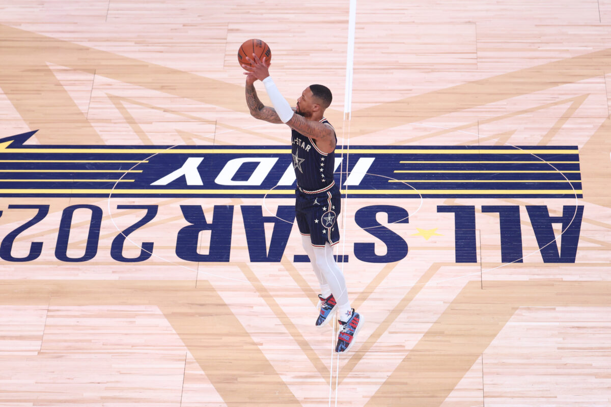 Damian Lillard hit TWO half-court 3-pointers before winning MVP of the All-Star Game
