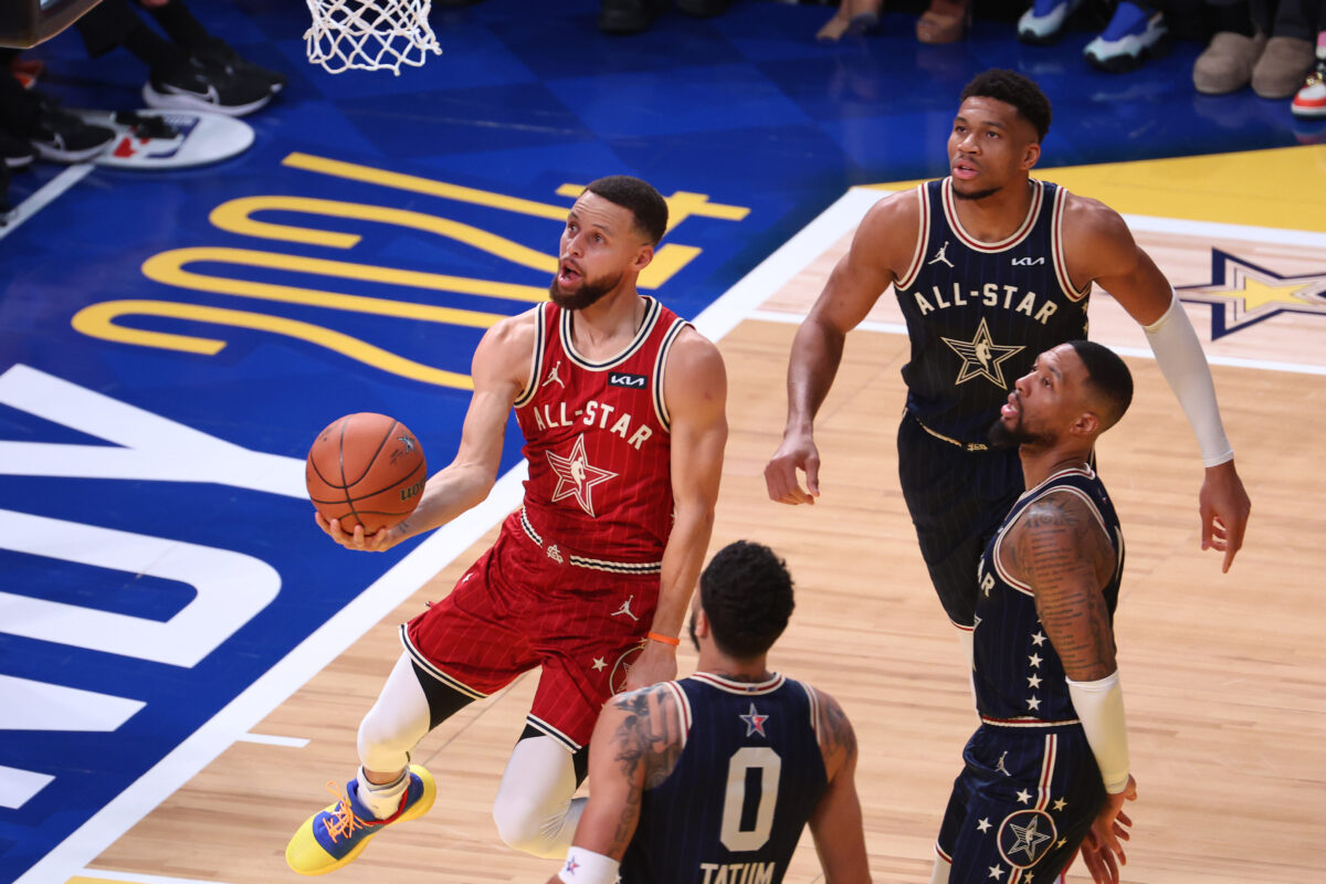 Warriors’ Steph Curry scores 16 points off bench in NBA All-Star Game