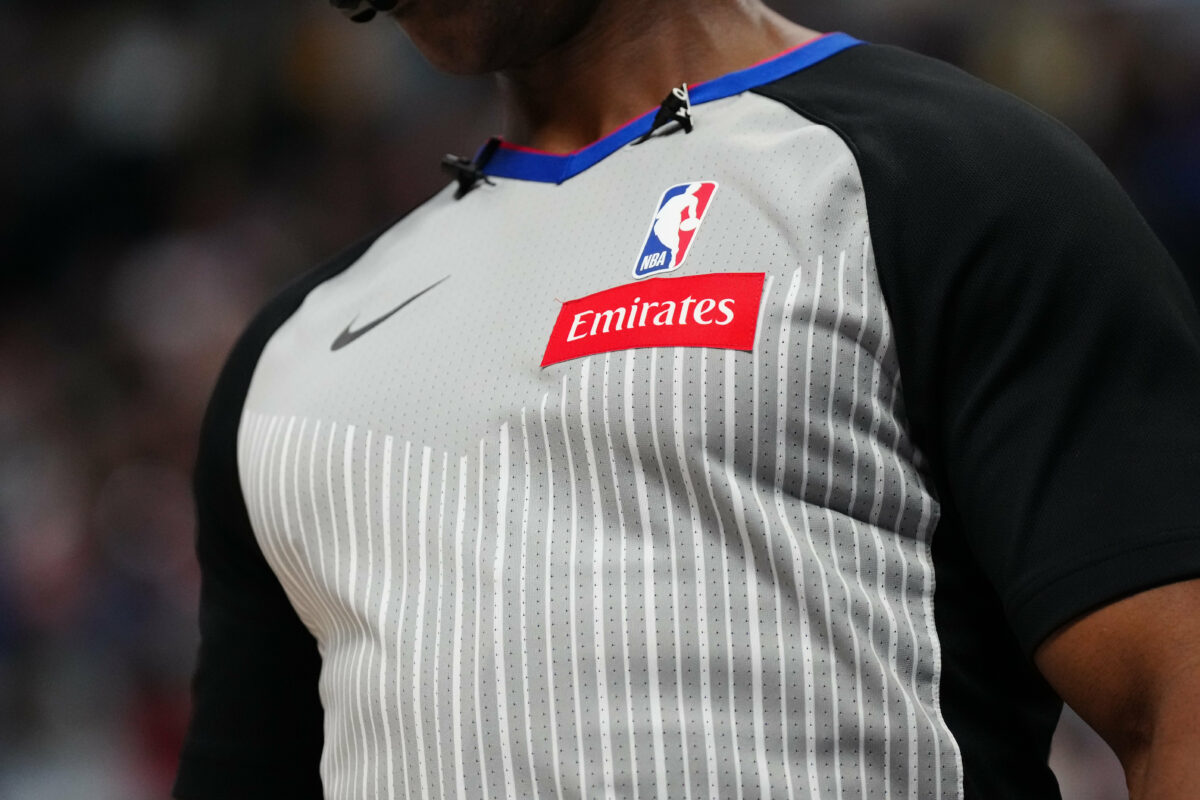 NBA refs suddenly have sponsored Emirates patches on their uniforms and fans weren’t happy