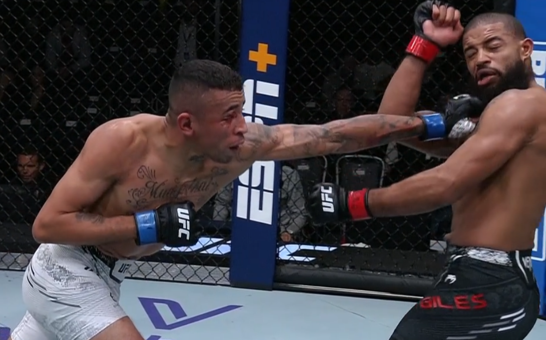 UFC Fight Night 236 video: Carlos Prates sleeps Trevin Giles with laser left hand in debut
