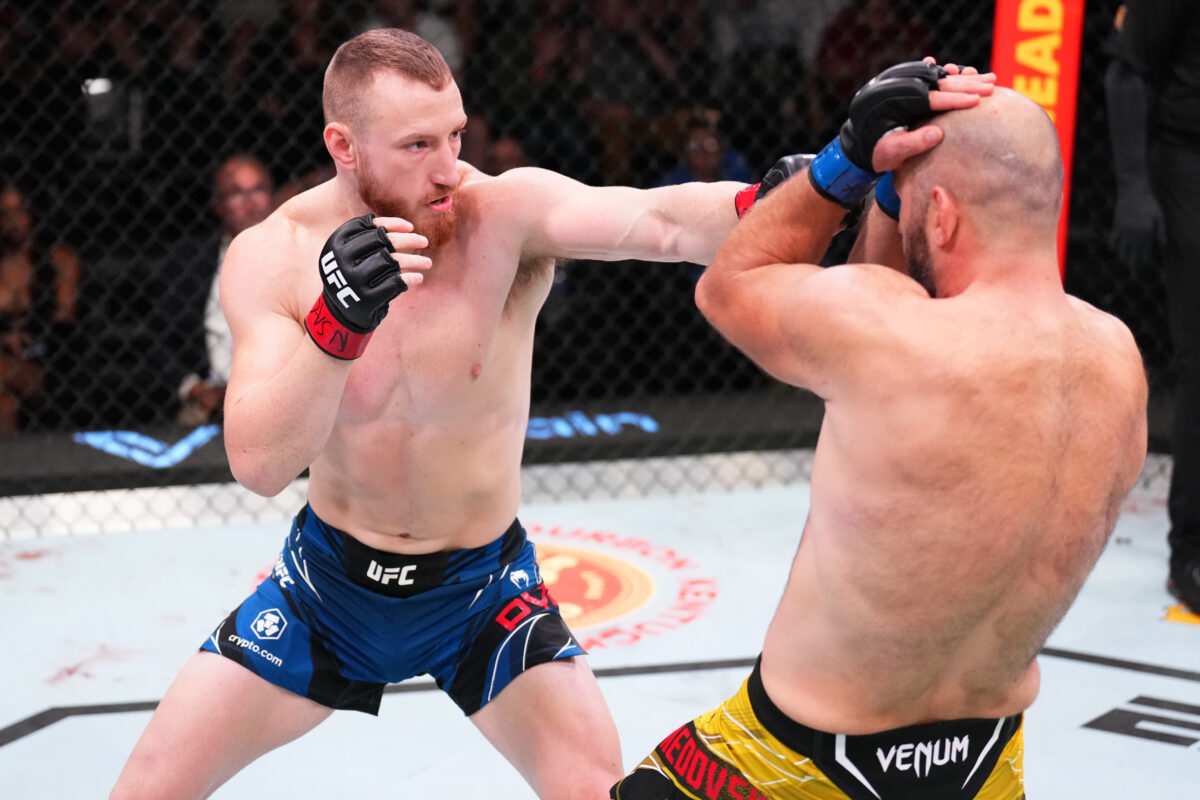 UFC free fight: Joe Pyfer blasts Alen Amedovski with sharp right hand for first UFC win