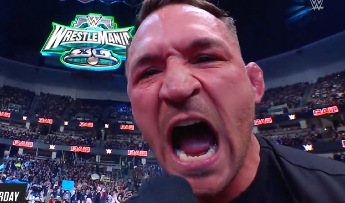 Video: Michael Chandler invades WWE RAW, calls out Conor McGregor until red
