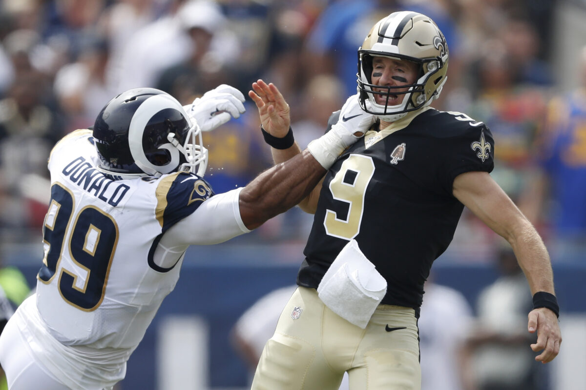 Drew Brees says even retired quarterbacks are relieved by Aaron Donald’s retirement