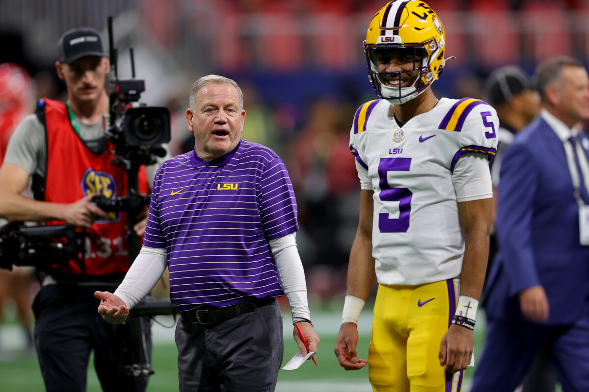 LSU coach Brian Kelly says Jayden Daniels is ‘going to make plays for Washington’