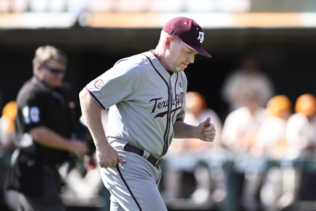 Texas A&M baseball coach Jim Schlossnagle reflects on Game 1 victory vs. Mississippi State